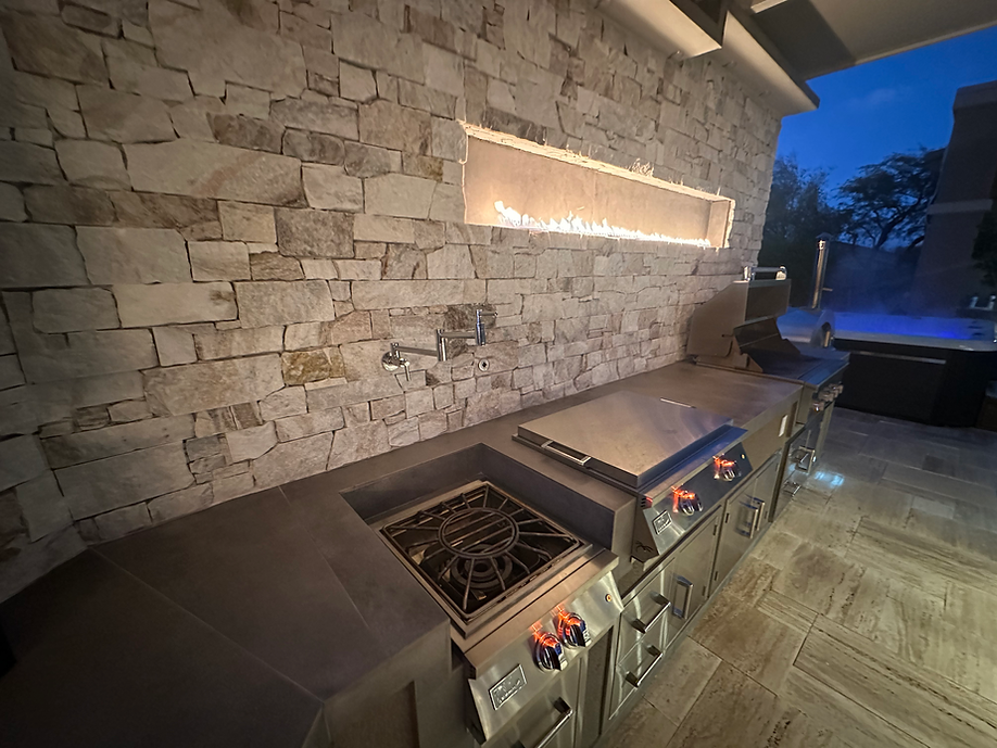 KoKoMo Luxury Outdoor Kitchen BBQ Island - Custom Built Premium Cooking Station for Your Backyard