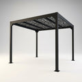 Aluminum Pergola Designed for Modern Outdoor Living, 8x8 Matte Black Frame, Powder Coated, Easy Assembly