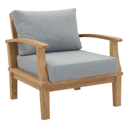 Marina 10-Piece Teak Outdoor Patio Set - Grey Finish by Patio Elegance