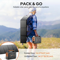 Portable Solar Generator Built for Emergency Power, 100W Station, 40W Panel, Multiple Outputs, 146Wh Capacity
